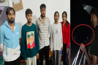 Gandai River Rescue : आधी रात उफनती नदी में कूदा थाना प्रभारी, कार में फंसे 5 लोगों को बचाया