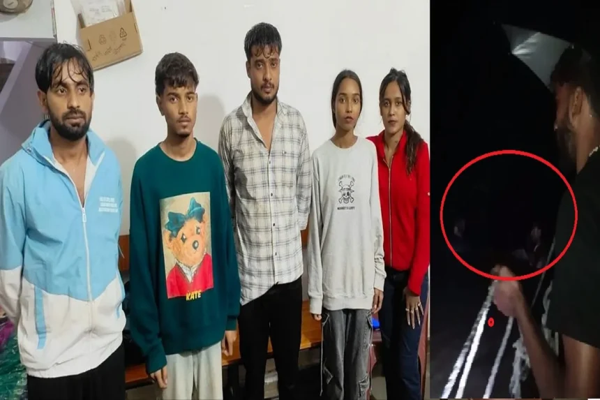 Gandai River Rescue : आधी रात उफनती नदी में कूदा थाना प्रभारी, कार में फंसे 5 लोगों को बचाया