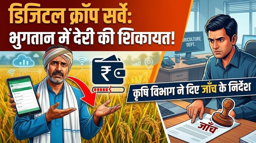 Digital Crop Survey Payment : डिजिटल क्रॉप सर्वे के भुगतान में देरी की शिकायत, कृषि विभाग ने दिए जांच के निर्देश
