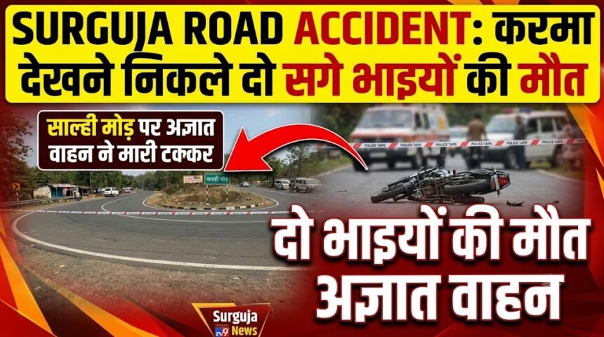 Surguja Road Accident : करमा देखने निकले दो सगे भाइयों की मौत, साल्ही मोड़ पर अज्ञात वाहन ने मारी टक्कर