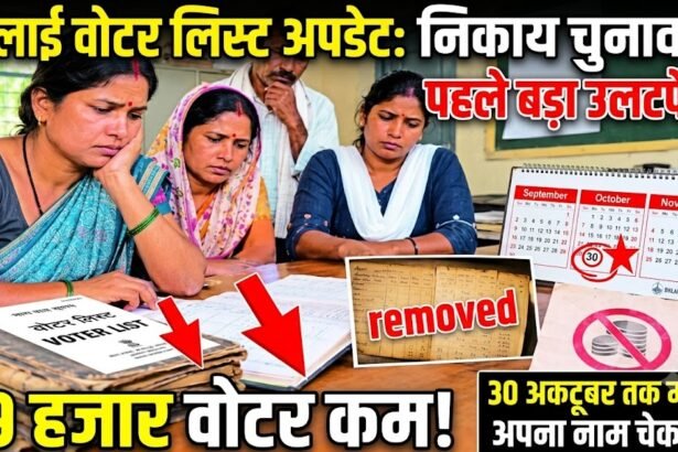 Bhilai Voter List Update : निकाय चुनाव से पहले बड़ा उलटफेर, भिलाई में 69 हजार वोटर कम, 30 अक्टूबर तक मौका