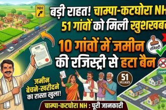 Champa Katghora NH : 10 गांवों में जमीन की रजिस्ट्री से हटा बैन, 51 गांवों को मिलेगी राहत