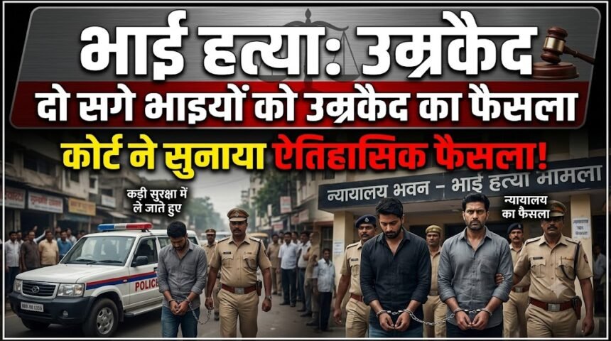 Brother Murder Case : भाई की हत्या के मामले में दो सगे भाइयों को उम्रकैद, कोर्ट ने सुनाया फैसला