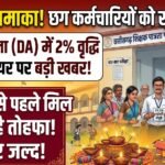 Chhattisgarh DA Hike : दिवाली से पहले कर्मचारियों-पेंशनरों को मिल सकता है 2% DA एरियर!