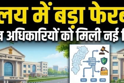 Chhattisgarh Ministry Transfer : मंत्रालय में बड़ा फेरबदल! इन अधिकारियों को मिली नई जिम्मेदारी