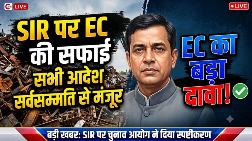SIR Election Commission : SIR पर EC की सफाई, सभी आदेश सर्वसम्मति से मंजूर होने का दावा