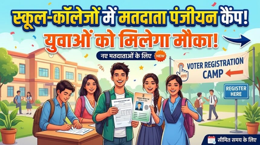 Voter Registration Camp : स्कूल-कॉलेजों में लगेंगे मतदाता पंजीयन कैंप, युवाओं को मिलेगा मौका