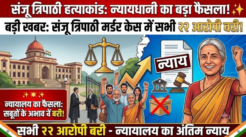 Sanju Tripathi Murder Case : न्यायधानी के सबसे चर्चित संजू त्रिपाठी हत्याकांड में बड़ा फैसला, सभी 22 आरोपी बरी