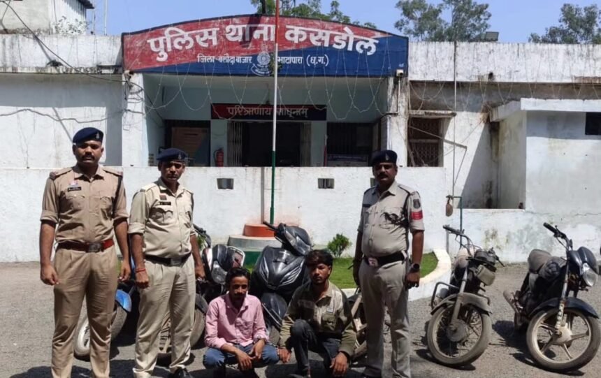 Inter District Vehicle Theft Gang : 4 जिलों में बाइक चोरी का नेटवर्क, 6 मोटरसाइकिल बरामद, दो आरोपी गिरफ्तार