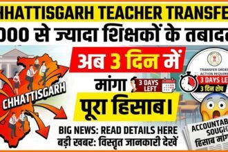 Chhattisgarh Teacher Transfer : 1000 से ज्यादा शिक्षकों के तबादले, अब 3 दिन में मांगा पूरा हिसाब