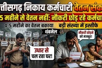 Chhattisgarh Salary Crisis : निकाय कर्मचारियों को 4-5 महीने से वेतन नहीं, नौकरी छोड़ने लगे कर्मचारी, उधार से चल रहा घर
