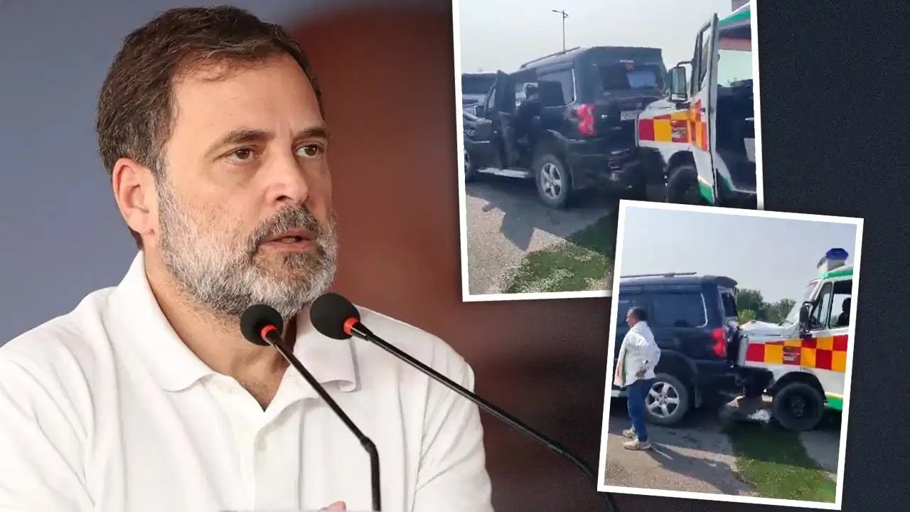 Rahul Gandhi Convoy Accident