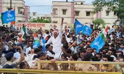 NSUI Protest