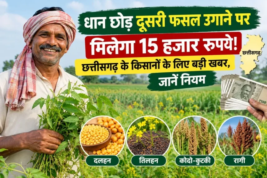 Krishak Unnati Yojana : धान छोड़ दूसरी फसल उगाने पर मिलेंगे 15 हजार रुपये प्रति एकड़, जानें क्या हैं नियम